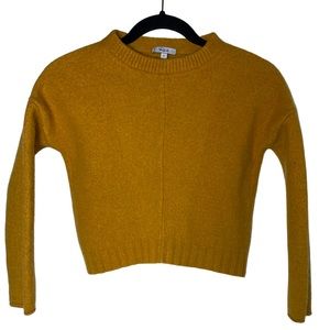 Rails Cashmere Wool Blend Cropped Sweater Size Small Brown